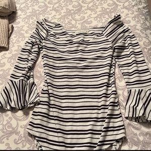 Abercrombie bell sleeve bodysuit
